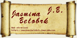 Jasmina Belobrk vizit kartica